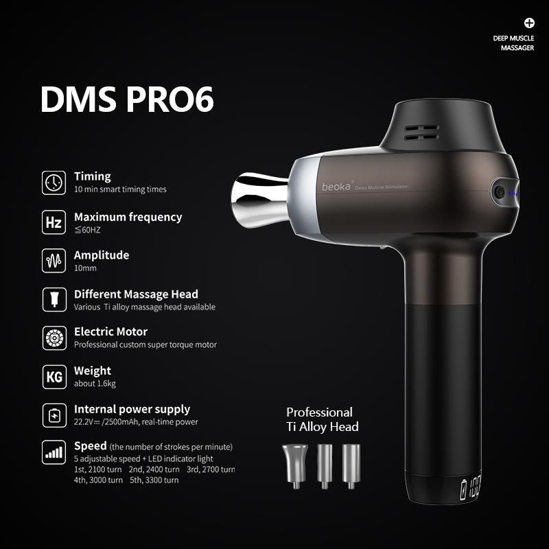 Dr Fuji DMS PRO6 Deep Muscle Stimulator with Professional Ti Alloy Head