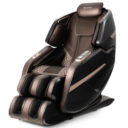 Enjoyment 23-3D Double SL-Track Electric Full Body Zero Gravity Massage Chair with Heat Roller