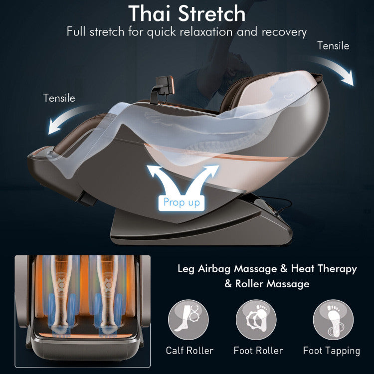 Therapy 22 - SL Track Full Body Zero Gravity Massage Chair Recliner Thai Stretch Heat Roller